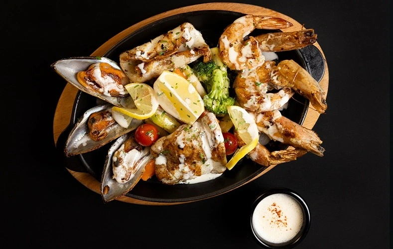 Grilled Mix Seafoods in Muscat