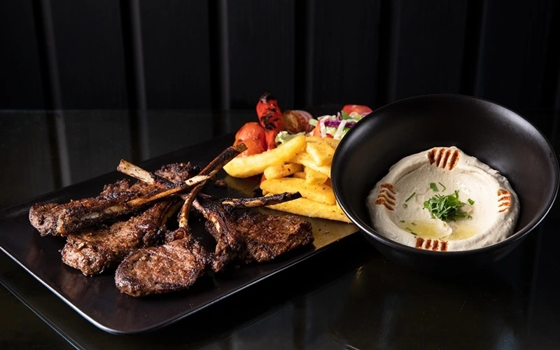 Lamb Chops in the Source Restaurant