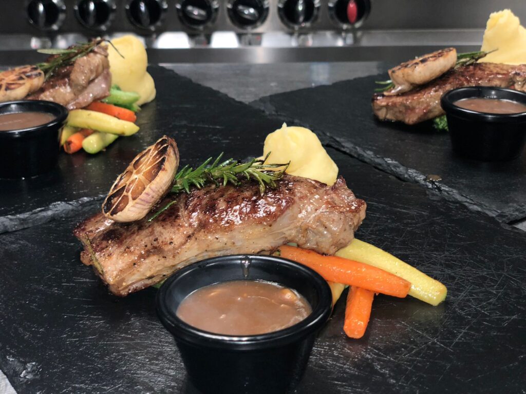 Striploin Steak by the beach