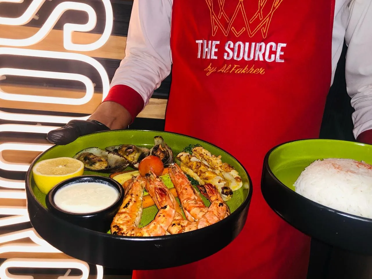 Seafood mixed grill in Muscat