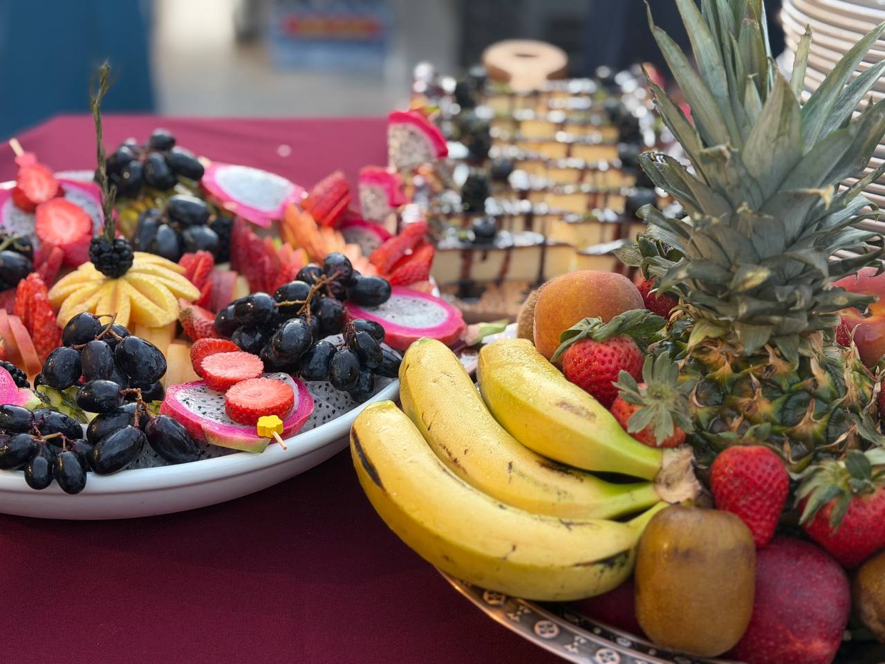 Fruit plate for Football days in Muscat